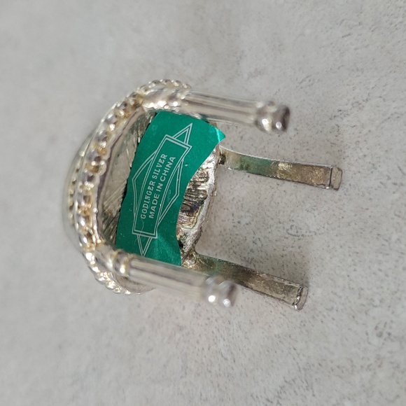 Vintage Godinger Silver Miniature Chair Decor Or Dollhouse - Picture 7 of 11